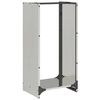 vidaXL Brennholzregal 40x30x80 cm Edelstahl