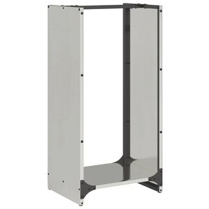 vidaXL Brennholzregal 40x30x80 cm Edelstahl