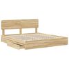 vidaXL Aufbewahrungsbett Sonoma-Eiche 180 x 200 cm Holzwerkstoff