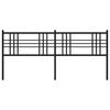 vidaXL Kopfteil Metall Schwarz 200 cm