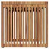 vidaXL Garten-Beistelltisch Braun 45 x 42,5 x 45 cm Massivholz Teak