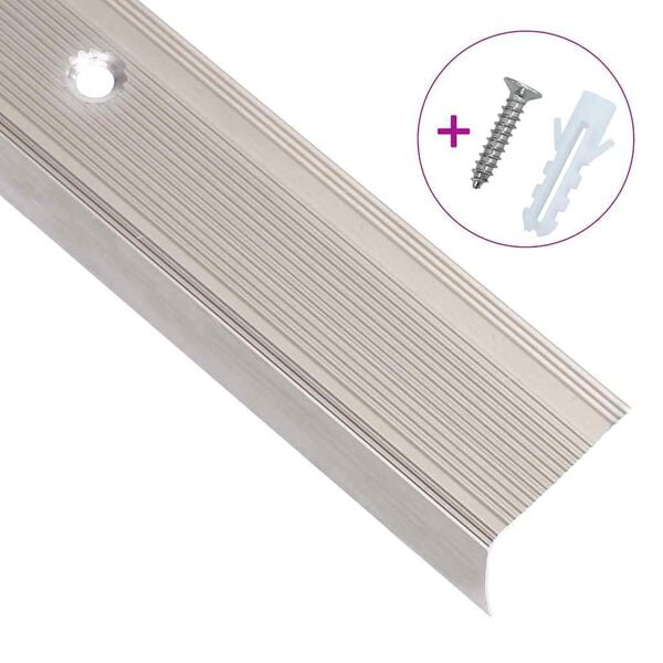vidaXL Treppenkantenprofile L-Form 15 Stk. Aluminium 90cm Champagner