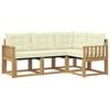vidaXL Outdoor-Sofagarnitur 4 stk. Wei&szlig; und Creme