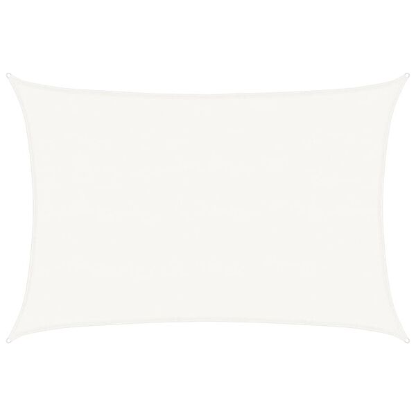 vidaXL Sonnensegel 160 g/m&sup2; Wei&szlig; 5x6 m HDPE