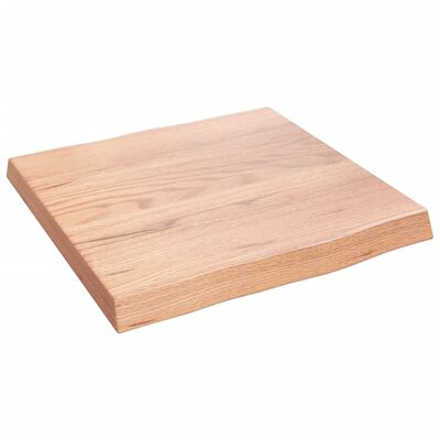 vidaXL Tischplatte 40x40x(2-4) cm Massivholz Behandelt Baumkante