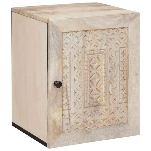 vidaXL Badezimmerschrank mit T&uuml;r Wei&szlig; 38 x 33 x 48 cm Holzwerkstoff