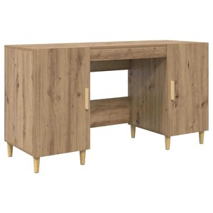 vidaXL Schreibtisch Artisan-Eiche 140 x 50 x 75 cm Holzwerkstoff