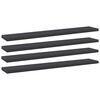 vidaXL B&uuml;cherregal-Bretter 4 Stk. Grau 60x10x1,5 cm Holzwerkstoff