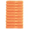 vidaXL Premium-Saunat&uuml;cher SOLUND 10 Stk. Orange 80x200 cm 600 g/m&sup2;