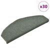 vidaXL Stufenmatten 30 Stk. 65x24x4 cm Dunkelgr&uuml;n Halbrund Gro&szlig;