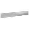 vidaXL Raseneinfassung 10 pcs 100 x 15 cm Stahl Silber