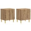 vidaXL Nachttisch 2 pcs Artisan-Eiche 43 x 34,5 x 50 cm Holzwerkstoff