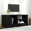 vidaXL TV-Schrank Schwarz 80x35x36,5 cm Holzwerkstoff