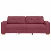 vidaXL 3-Sitzer-Sofa Weinrot 180 cm Stoff