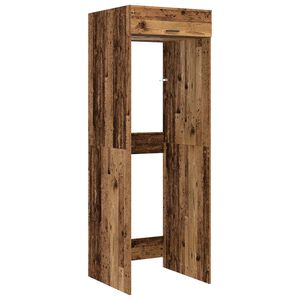 vidaXL Waschmaschinen-Schrank Altholz 67,5 x 68 x 200 cm Holzwerkstoff