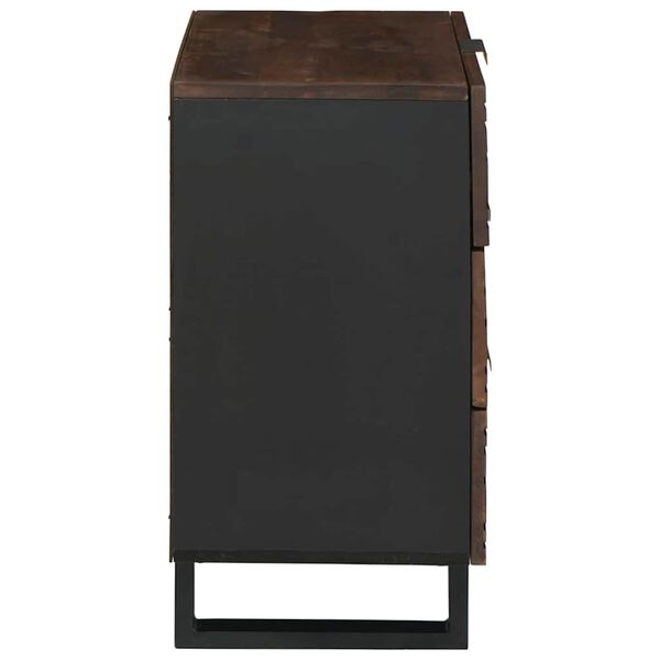 vidaXL Nachttisch Walnuss 50 x 33 x 62 cm Massivholz Akazie