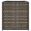 vidaXL Pflanzk&uuml;bel 2 Stk. Grau 36x30x32 cm Poly Rattan
