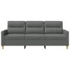 vidaXL 3-Sitzer-Sofa Dunkelgrau 180 cm Stoff