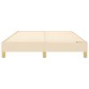 vidaXL Boxspringbettgestell Creme 140x190 cm Stoff