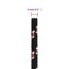 vidaXL Bootsseil Schwarz 4 mm 250 m Polypropylen
