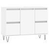 vidaXL Badschrank Wei&szlig; 80x33x60 cm Holzwerkstoff