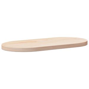 vidaXL Tischplatte 60x30x2,5 cm Massivholz Kiefer Oval