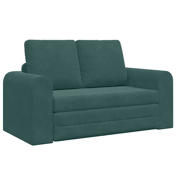 vidaXL Schlafsofa 60cm Dunkelgr&uuml;n Samt