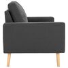 vidaXL 3-Sitzer-Sofa Dunkelgrau Stoff