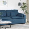 vidaXL Modulares Sofa Endmodul mit Armlehne Kissen Blau 100 cm