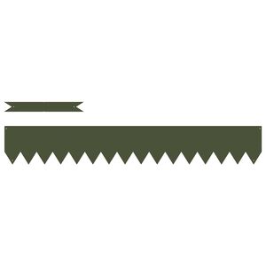 vidaXL Raseneinfassung 10 pcs Olive Gr&uuml;n 100 x 0,05 x 20 cm