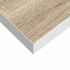 vidaXL Schweberegale 4 Stk. Eichen-Optik und Wei&szlig; 120x23,5x3,8 cm MDF