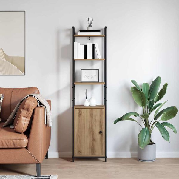 vidaXL B&uuml;cherregal Artisan-Eiche 40 x 24 x 161 cm Holzwerkstoff