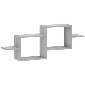 vidaXL Wandregal Sonoma-Grau 95 x 17 x 37 cm Holzwerkstoff