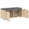 vidaXL Flurbank mit Kissen mit Speicher Sonoma-Eiche 100 x 38 x 46 cm