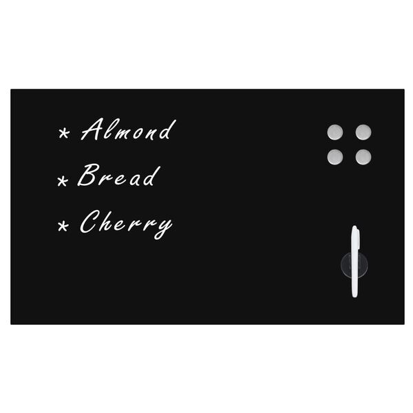 vidaXL Magnettafel Wandmontage Glas 100 x 60 cm