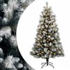 vidaXL K&uuml;nstlicher klappbarer Weihnachtsbaum 120 cm 150 LEDs