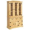 vidaXL Highboard Corona 112x43x191,5 cm Massivholz Mexikanische Kiefer