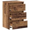 vidaXL Nachttische 2 Stk. Altholz-Optik 40x35x62,5 cm Holzwerkstoff