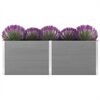 vidaXL Garten-Hochbeet 250 x 100 x 91 cm WPC Grau