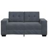 vidaXL Zweisitzer-Sofa Dunkelgrau 120 cm Samt