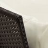 vidaXL Gartensofa mit Kissen Schwarz Poly Rattan