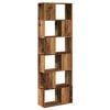 vidaXL B&uuml;cherregal/Raumteiler Altholz-Optik 60x24x186 cm