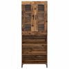 vidaXL Highboard Wandmontiert Altholz 69,5 x 34 x 180 cm Holzwerkstoff