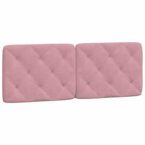 vidaXL Kopfteil-Kissen Rosa 140 cm Samt