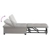 vidaXL Sofa Bett Grau 194 x 67 x 37 cm Stoff