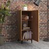 vidaXL Sideboard Braun Eichen-Optik 34,5x34x90 cm Holzwerkstoff