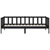 vidaXL Tagesbett Schwarz 90x190 cm Massivholz Kiefer