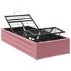 vidaXL Elektrisch verstellbares Bettgestell Rosa 200 x 90 x 33,5 cm