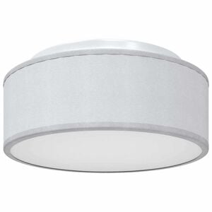 vidaXL Deckenlampe mit Strahlern Grau 30 x 30 x 13,5 cm Stoff