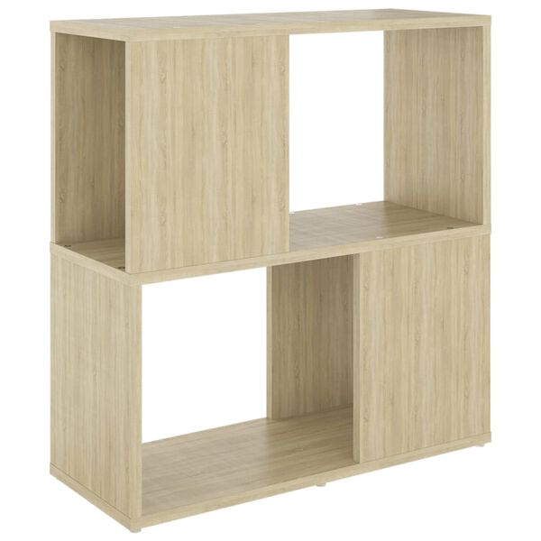 vidaXL Bücherregal Sonoma-Eiche 60x24x63 cm Holzwerkstoff